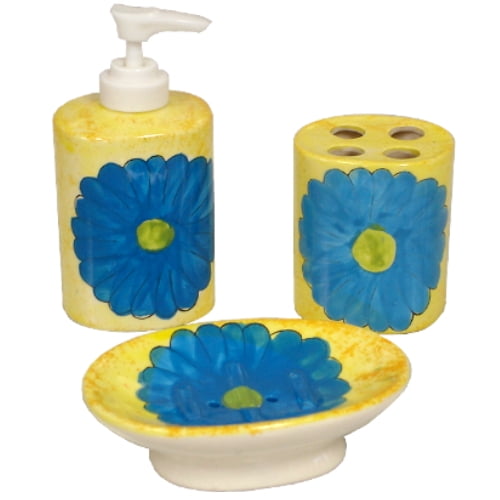 Spring Flower 5 Piece Bathroom Set - Walmart.com - Walmart.com