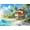 Beach Blessed, variant on Prime Time Puzzles 1000 Piece Jigsaw Puzzle for Adults - Beach Bar at Sunset - Challenging Puzzle Perfect for Game Nights - 1000 Piece Puzzle for Adults. 20x27 inches(Island Escape)