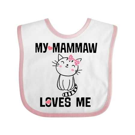 

Inktastic Mammaw Loves Me Girls Gift Baby Girl Bib