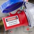 thumbnail image 4 of TRADESAFE Pin and Sleeve Receptacle Lockout Tagout Device, Electrical Outlet Lock, 2-1/2" Diameter, 4 of 9