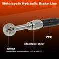 thumbnail image 6 of 50" Motorcycle Brake Clutch Oil Hose Line Kit for 16"-18" Handlebar Hydraulic Front Brake Line for Harley Sportster XL 883 1200 1988-2003 No.4898010/4525098B, 6 of 7