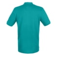 thumbnail image 2 of Henbury - Polo algodón pique tallaje moderno para hombre (Verde jade), 2 of 3