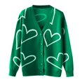 thumbnail image 5 of Vedolay Long Cardigans for Women Long Sleeve Sweaters Knit Cardigan Coats Jacket Coat 2023 Green,One Size, 5 of 5