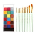 thumbnail image 2 of Pintura facial y corporal perfecl 20 colores con pinceles, 2 of 8