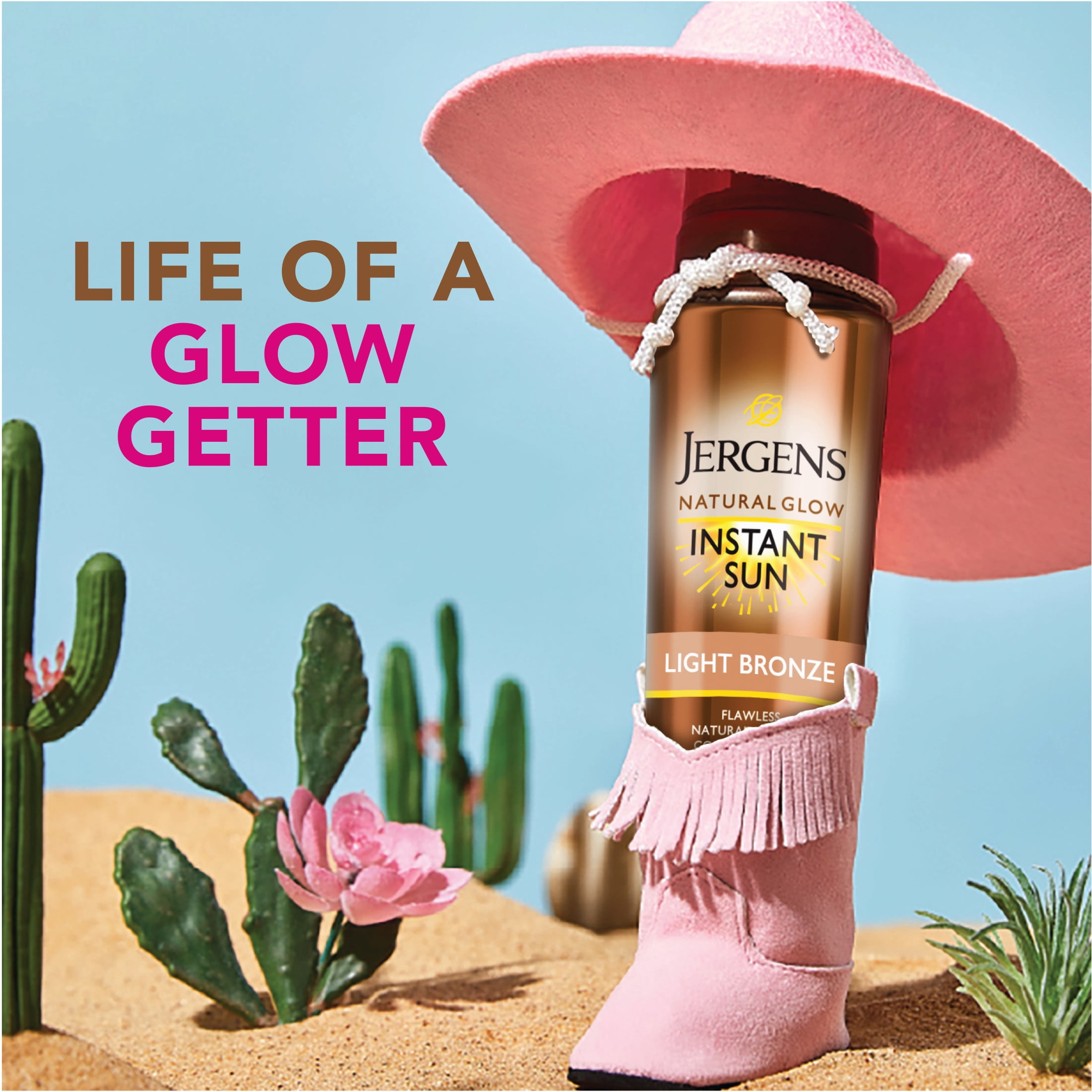 (5 pack) Jergens Natural Glow Instant Sun Sunless Self Tanning Mousse, Light Bronze, 6 fl oz