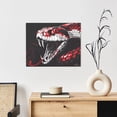 thumbnail image 6 of Susaid Fierce Red Viper Graphic Art Pattern Canvas Wall Decor Poster Framed Artwork Decoration for Bedroom Home Office Ready to Hang,Horizontal, 6 of 6