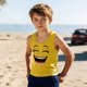 thumbnail image 2 of Niños Pequeños Camisola sin Mangas Gradiente Suave Impresión Moda Lindo Fondo para Niños 3-15 Años, 2 of 8