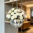 thumbnail image 6 of 7" Disco Ball Plant Hanger with Hanging Rope, Hanging Chain, Hook, Circle | for Decoration,S, 6 of 8