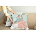 thumbnail image 2 of Ambesonne Animal Throw Pillow Cover 2 Pack, Hipster Fox Glasses, 20", Coral Mint Green, 2 of 7