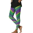 thumbnail image 2 of Gamivast Tummy Control Leggings for Women Plaid Tummy Control High Waisted Pants Comfy Stretchy Casual Festival Workout Pants Mardi Gras Outfit, 2 of 9