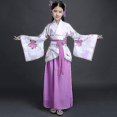 thumbnail image 1 of Traje de bata de seda chino gratis, Kimono para niñas y niños, abanico étnico Vintage tradicional de China, traje de baile de coro de estudiantes Hanfu, 1 of 5