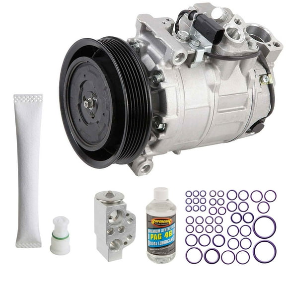 For Audi A6 Quattro 2012-2015 AC Compressor w/ A/C Repair Kit - BuyAutoParts