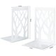 thumbnail image 2 of Sujetalibros Universal Premium Sujetalibros para estanterías, Sujetalibros antideslizantes, Sujetalibros de metal pesado, Sujetalibros, Sujetalibros, (4 pares/8 piezas) (1 par, negro) Ormromra CZBG-ST93-4, 2 of 7