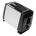 thumbnail image 4 of Tostadora de 2 rebanadas con ranuras extra anchas negra Máquina para sándwich completamente automática Máquina de desayuno multifuncional UE 220 V, 4 of 10