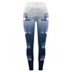 thumbnail image 3 of Mallas Termicas Afelpadas Gibobby Leggings Mujer Estampado Navideño Aqua M, 3 of 5