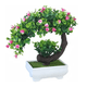 thumbnail image 1 of Árbol Bonsaí Belug Artificial Con Maceta Hogar Y Oficina Flores Malubero  Rosa, 1 of 5