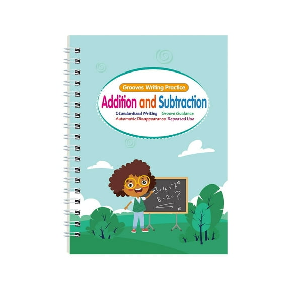 ​​LYINGF​​ Reusable Handwriting Workbook with Tracing Guides - Alphabet and Number Practice Book with Dry-Erase Pages for Skill Development and Calligraphy Practice