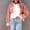 Pink, variant on cllios Womens Waffle Knit Shirt Jacket Oversized Button Down Color Block Shacket Batwing Sleeve Tops with Pockets
