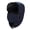 Navy, variant on Unisex Lined Trapper Hat With Detachable Face Mask Windproof Ear Flap Winter Bomber Hat Thermal Cold Weather Snow Hat For Skiing Wine One Size