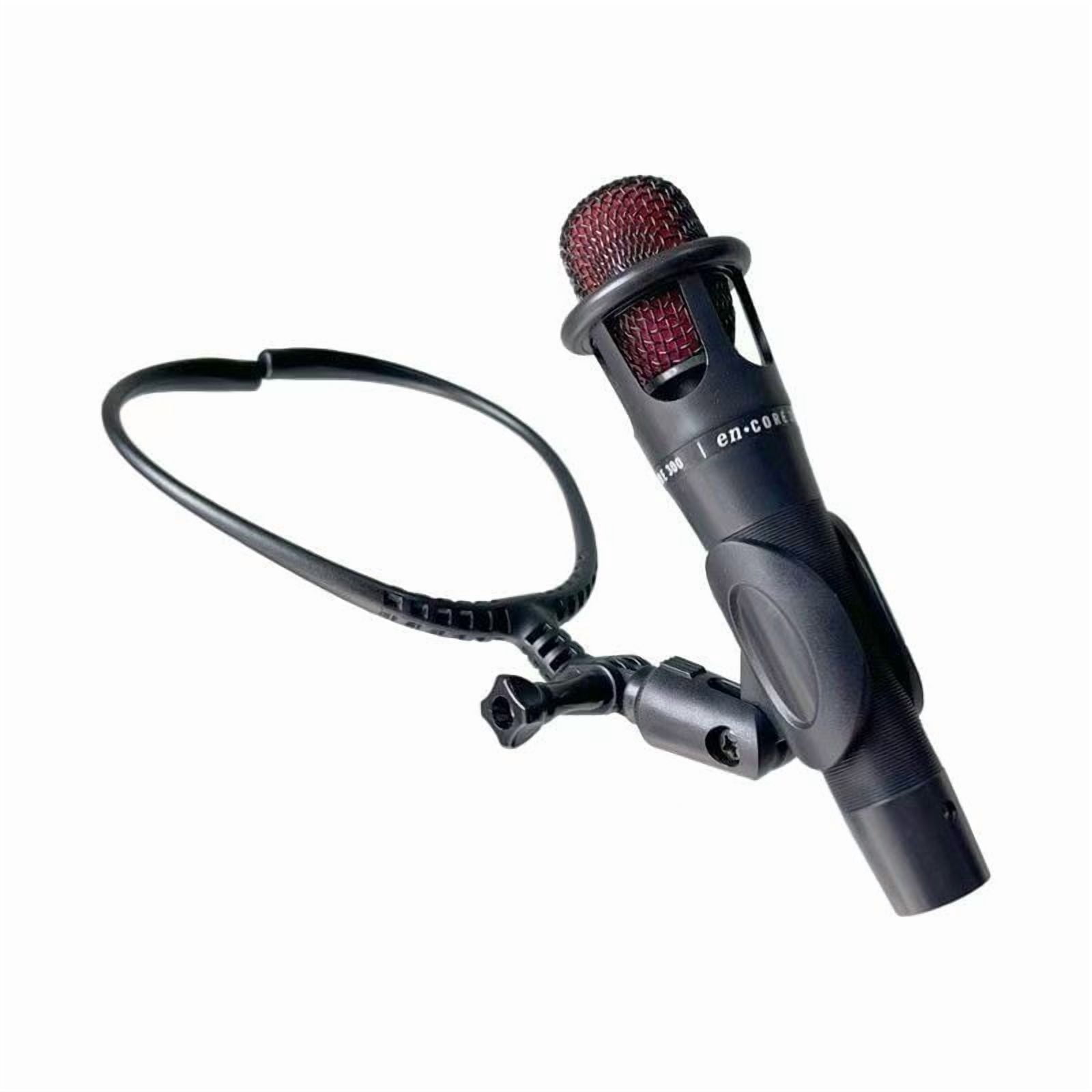 Durable Hands-Free Neck Microphone Stand Featuring an Adjustable Clip - Ergonomically Designed Clip-On Mic Holder Made from Heavy-Duty ABS for Live Performances, Recording, Podcasting, Singing