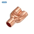 thumbnail image 3 of T Y Tipo Cobre Conexión Soldadura Junta Dividir Unión Intersección 12,7mm o 1 /2 Pulgadas ID para Agua Tubería Plomería, HVAC, Refrigeración Sistema, Paquete de 5, 3 of 4