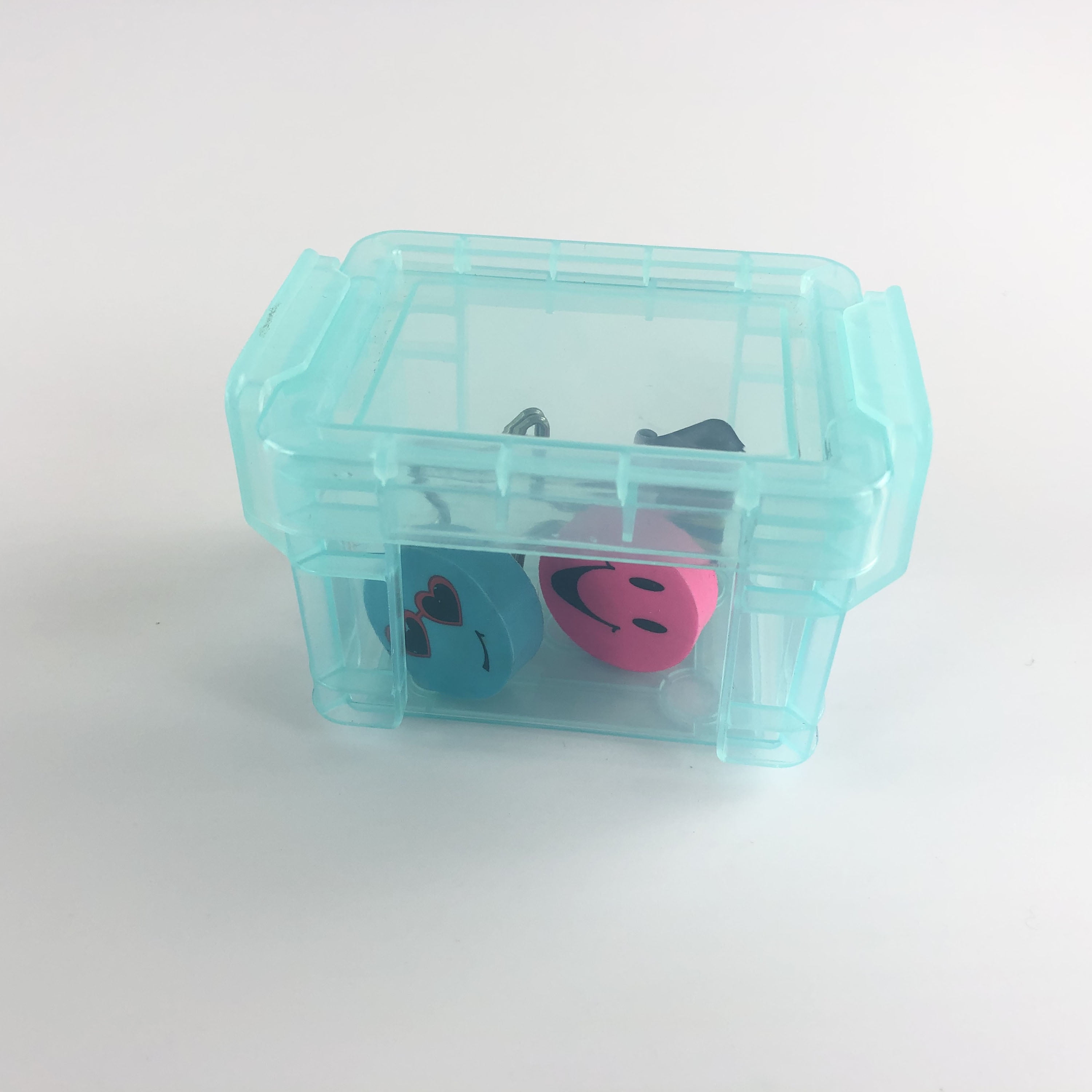 Pen + Gear Plastic Supply Storage Box, Craft Storage Toolbox, Desktop Organizers, Clear