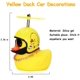 thumbnail image 5 of Adornos de coche de juguete de pato de goma, decoraciones de salpicadero de coche de pato amarillo, gafas geniales de pato con casco de hélice, pato Douyin WD.WDQZL Hogar, 5 of 6
