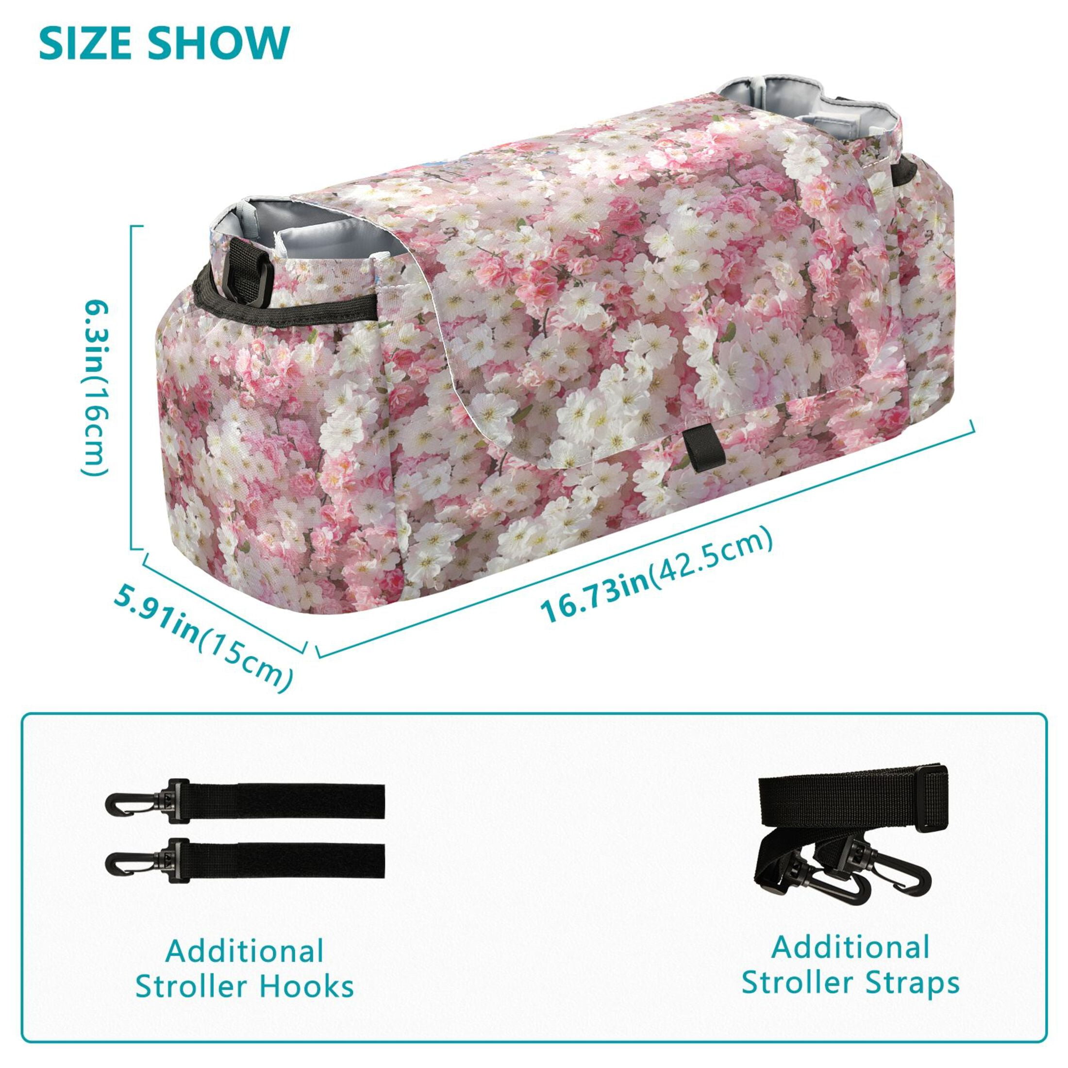 DIXRUYEE Stroller Organizer Blossom Abundance Printed