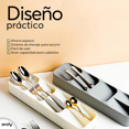 thumbnail image 2 of Archy Bandeja Organizador De Cubiertos 5 Compartimientos Porta Utensilios Cajon Para Cocina Almacenamiento De Cuchara Tenedor Cuchillo, 2 of 7