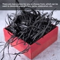 thumbnail image 4 of Crinkle Paper Raffia Shreds Colorful Boxes Filling Wedding Party Marriage Material DIY Packaging Confetti Wedding Party Greeting Tissue Accessories Black, 4 of 6