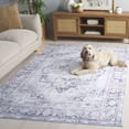 thumbnail image 5 of SAFAVIEH Arizona Patricia Medallion Machine Washable Area Rug, Ivory/Grey, 6' x 6' Square, 5 of 13