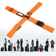 thumbnail image 4 of Viveous Cross Style Suitcase Luggage Packing Belt Stripe (Orange), 4 of 11