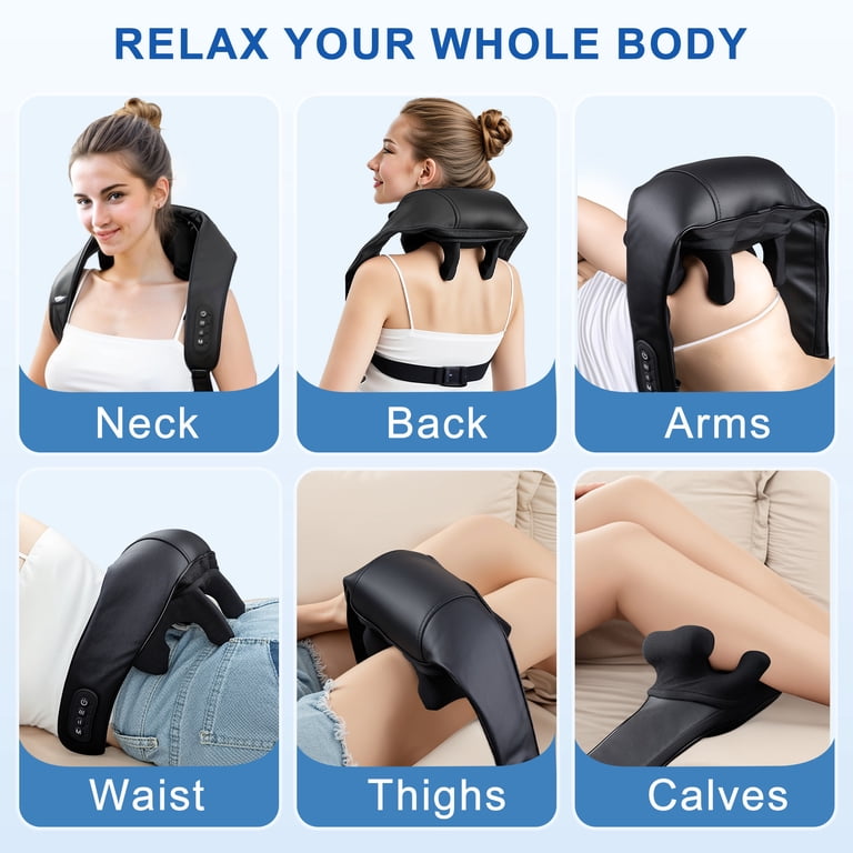 Cordless Shiatsu Neck and Shoulder Massager with Heat photo 4