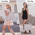 thumbnail image 6 of Large Capacity Tote Bag,Red White Blue Baseballs and Stars Pattern Handbag Fashion Luxury Tote Bag,15.7"x13"x 5.1" Inches,Laptop Compatible, 6 of 6
