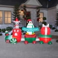 thumbnail image 2 of Gemmy Christmas Airblown Train Yard Inflatable, 69.68", 2 of 2