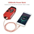 thumbnail image 2 of Portable with AM/ Flashlight Reading Lamp NOAA Weather Power Bank for Emergency Solar Powered Crank Handheld, 2 of 7