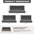 thumbnail image 2 of Outdoor Swing Cushions,Waterproof Swing Cushions 3 Seater Replacement with Backrest,Outdoor Thickened Bench Cushion with Ties for Porch,Patio,Backyard,Garden and Lawn (Khaki 60 * 40 in), 2 of 10