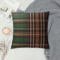 thumbnail image 2 of Nawypu  Christmas Scottish Tartan Plaid Throw Pillow Covers Farmhouse Classic Decorative Square Cushion Cases for Decor Sofa Couch Green, 2 of 5