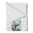 thumbnail image 2 of Poppy Flower Soft Flannel Fleece Throw Blanket, Bouquet of Pastel Florets Flourishes in Different Frames, Cozy Plush for Indoor and Outdoor Use, 70" x 90", Dried Rose Pale Blue, by Ambesonne, 2 of 5