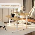 thumbnail image 3 of FlexiSpot 40"X24" Home Office Height Adjustable Standing Desk White Computer Desk ‎Bamboo Texture, 3 of 8