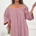 thumbnail image 6 of StSilkitty Robes for Women Lightweight Long Sleeve Loungewear Fall Winter Solid Color Comfy Bathrobe House Coats, 6 of 7