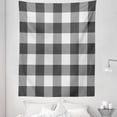 thumbnail image 1 of Grey Plaid Tapestry, Traditional Cage Pattern Royal Breeze British Design Illustration, Fabric Wall Hanging Decor for Bedroom Living Room Dorm, 5 Sizes, White Dust and Coconut, by Ambesonne, 1 of 1