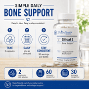 Dr. Colbert, MD Silical 2 | by Divine Health | Formulated by Dr. Chad Price, MD | Supports Bone Flexability & Collagen Production | 60 Capsules
