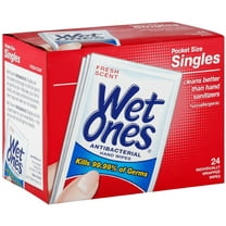 2 Pack - Antibacterial Hand Wipes Singles, Fresh Scent 24 ea