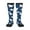 3 Black, variant on Cute Goose On Blue Sky print thigh-high socks, crafted for both men and women with a stretchy, high-opaque design perfect for daily wear