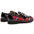 thumbnail image 6 of Women's Loafers Plaid Lug Sole Penny Sparkly Rhinestones Pearl Sneakers, 6 of 8