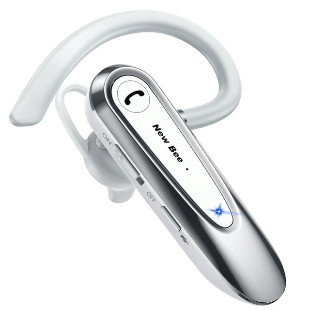 New Bee Bluetooth Headset W Mic Wireless Earpiece in Ear Business Earbuds for IOS Android Cellphone