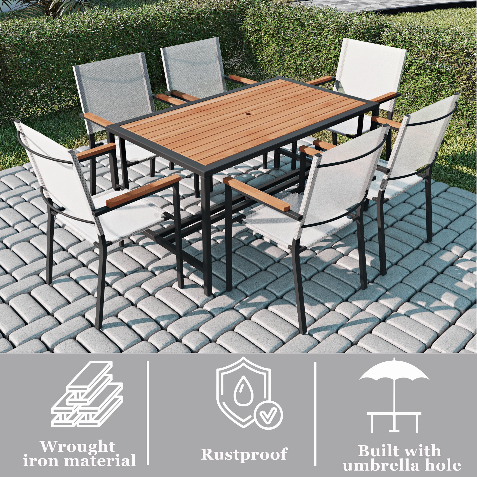 Outdoor Patio Furniture Sets 7 Piece Outdoor Wicker Conversation