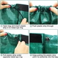 thumbnail image 4 of CHAO Paquete de 3 bolsas para residuos de jardín de 272 litros, plegables, reutilizables, estables, resistentes a los rayos UV, bolsas para residuos de hojas y jardín, 4 of 5