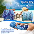 thumbnail image 4 of Paquete de 2 toallas de playa Giyim, 180 x 99 cm, 250 g/m², microfibra, 4 of 7
